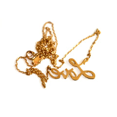 Vintage Love Gold Necklace