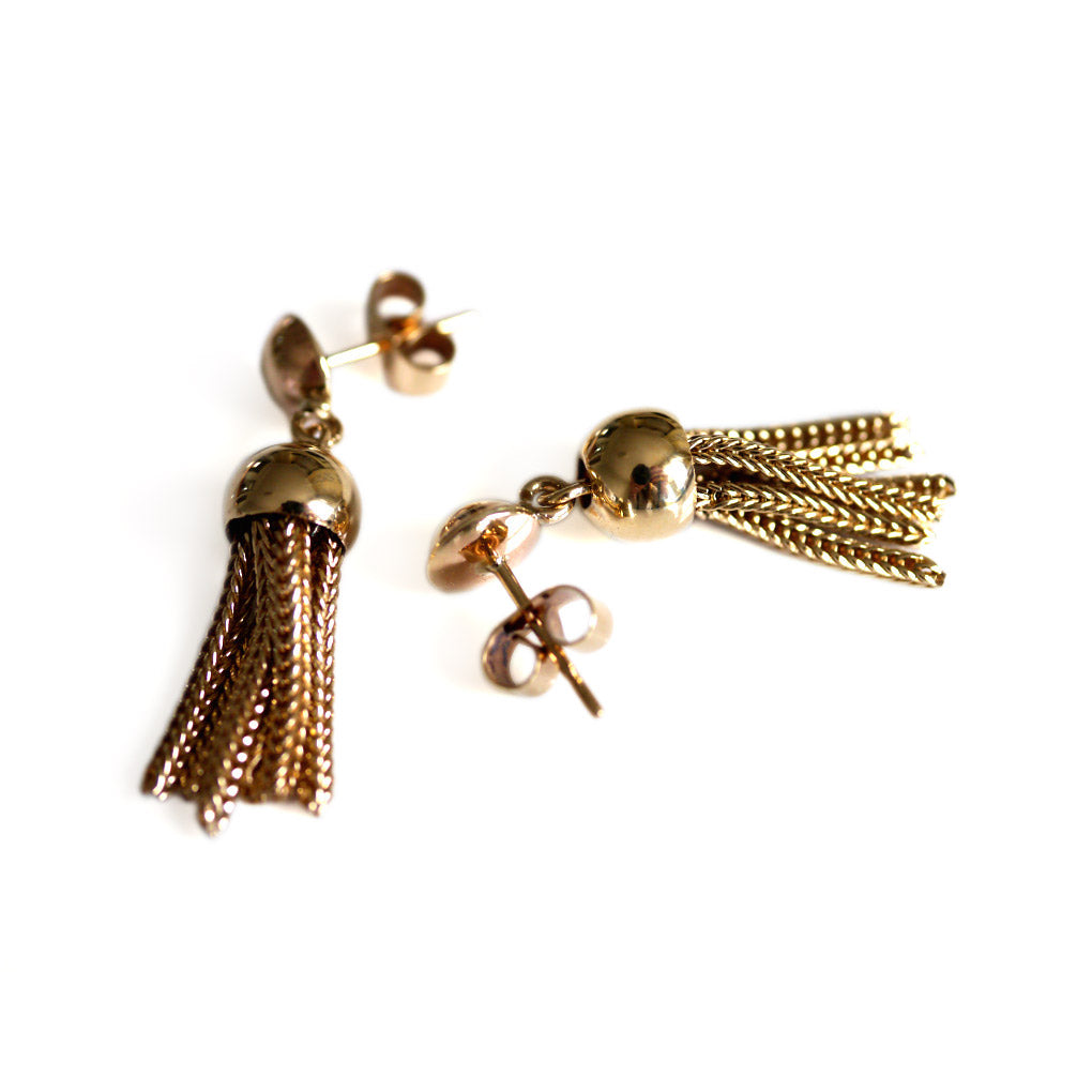 Gold Vintage Tassel Earrings