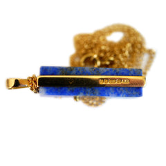 1975 Dazzling Diamond and Lapis Lazuli Necklace