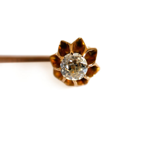 Vintage Dazzling Diamond Tie Pin