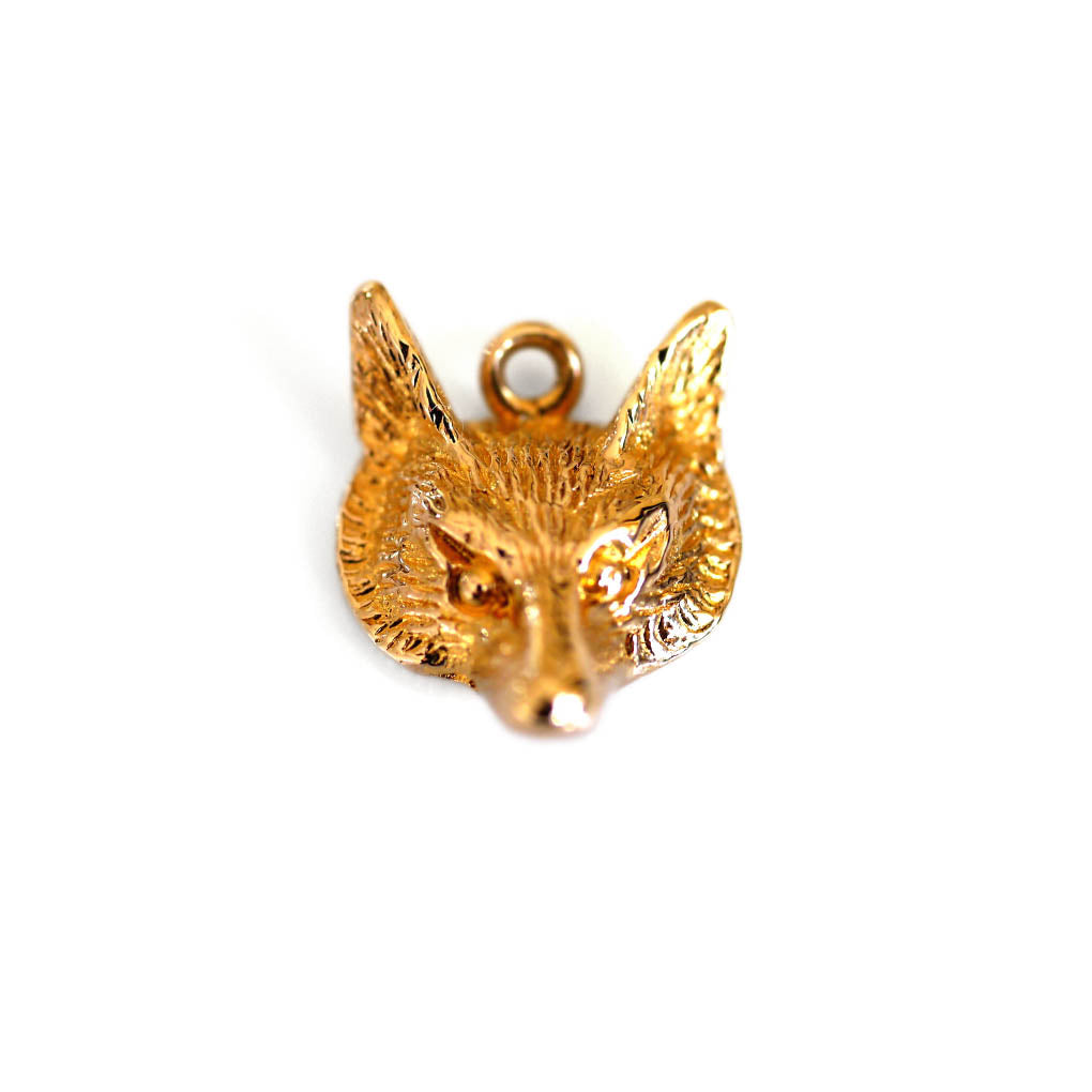Gold Vintage Fox Necklace