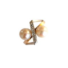 Diamond & Pearl Vintage Siffari Ring