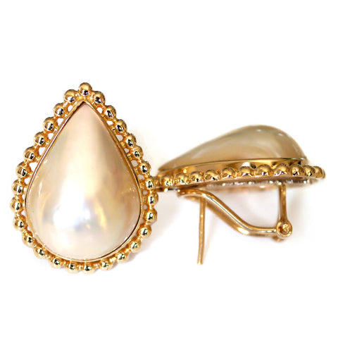 Oversized Vintage Pearl Earrings