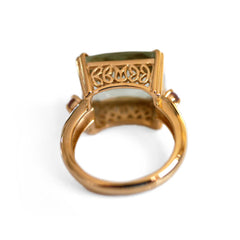 Vintage Gold Prasiolite Ring