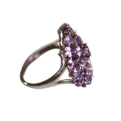 Pink Sapphire White Gold Cocktail Ring