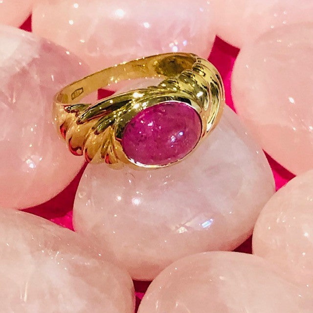 Pink Tourmaline Vintage Ring