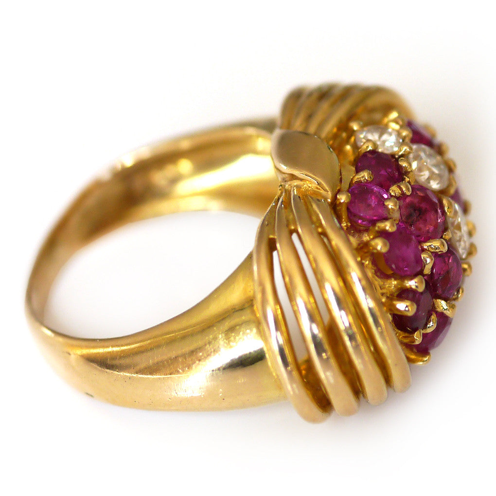 Vintage Ruby & Diamond Kutchinsky Ring