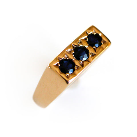 Sapphire Trilogy Gypsy Ring