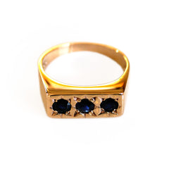 Sapphire Trilogy Gypsy Ring