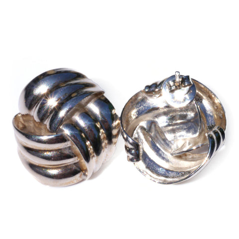 Silver Knot Vintage Earrings