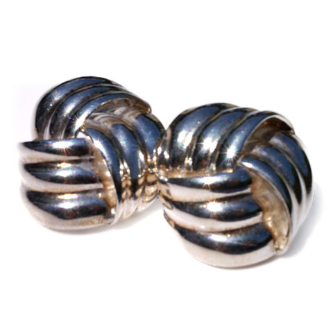 Vintage Silver Knot Earrings