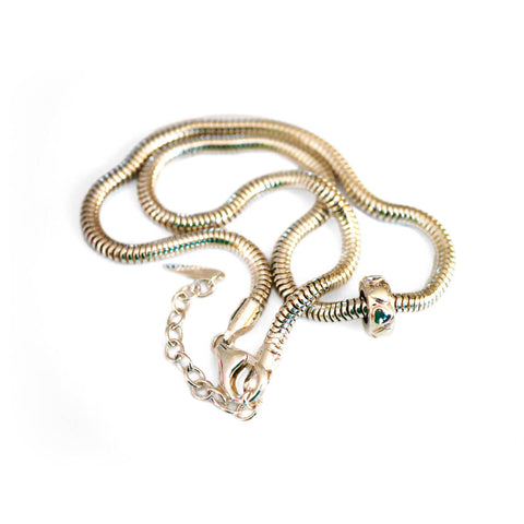 Silver Linings: Snake Spacer Necklace
