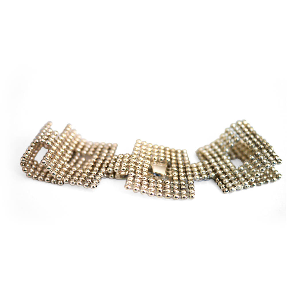 Silver Linings: Geometric Bead Bracelet