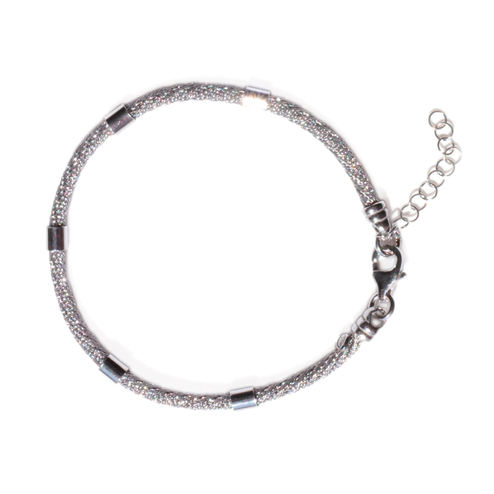 Silver Linings: Three Tone Rope Bracelet