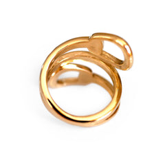 Gold Glorious Gold Stirrup Horsebit Ring