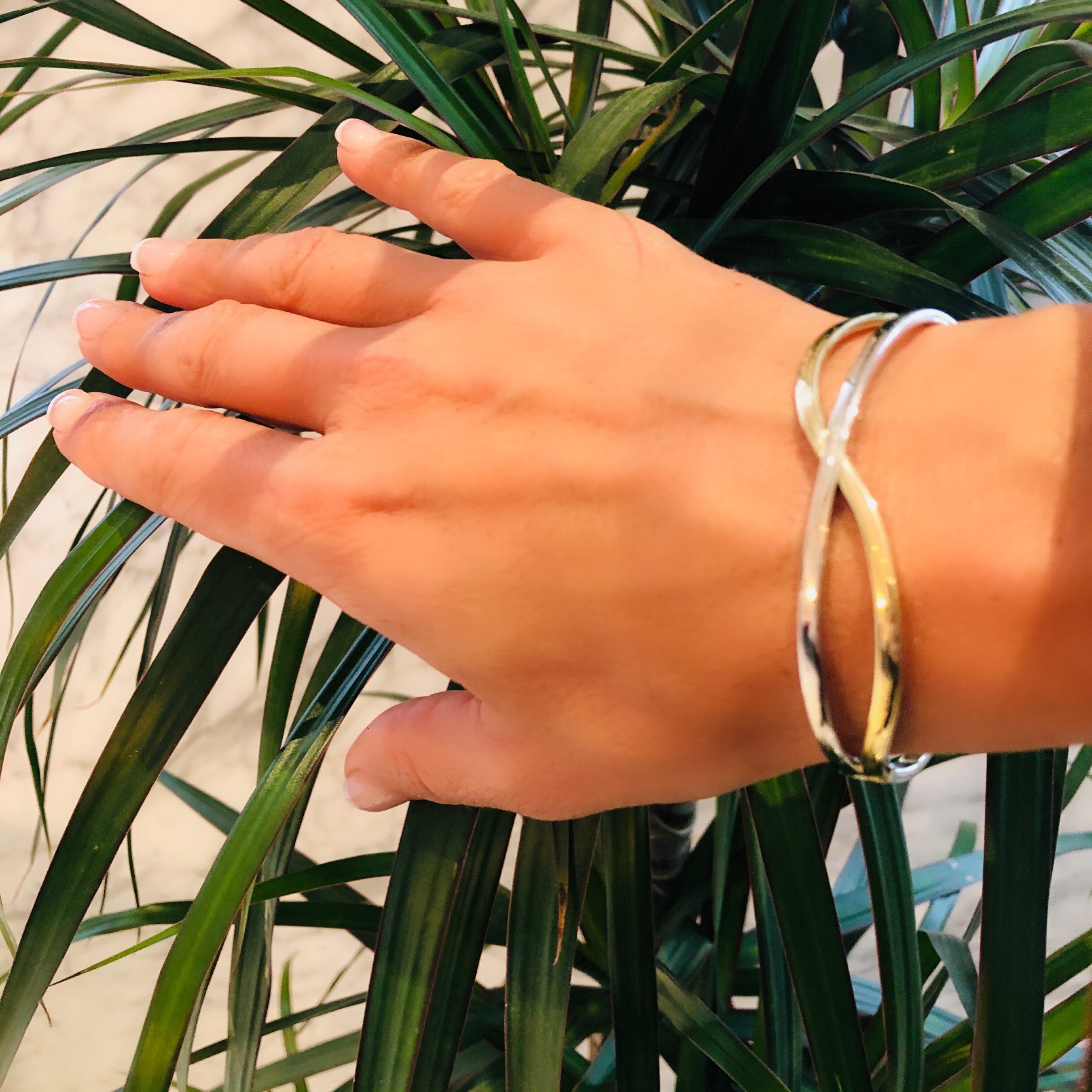 Gold Glorious Gold: Two Tone Bangle