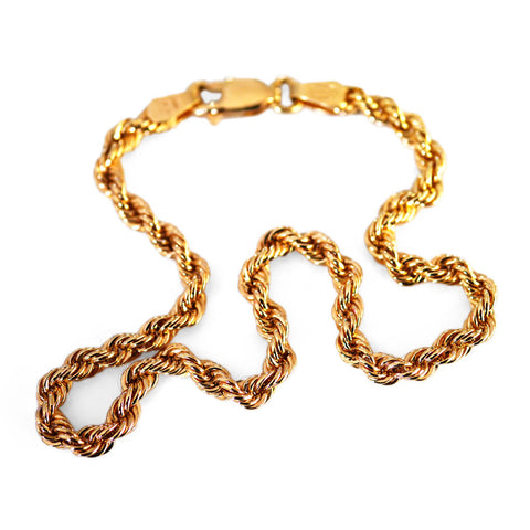Gold Glorious Gold: Unoaerre Rope Bracelet