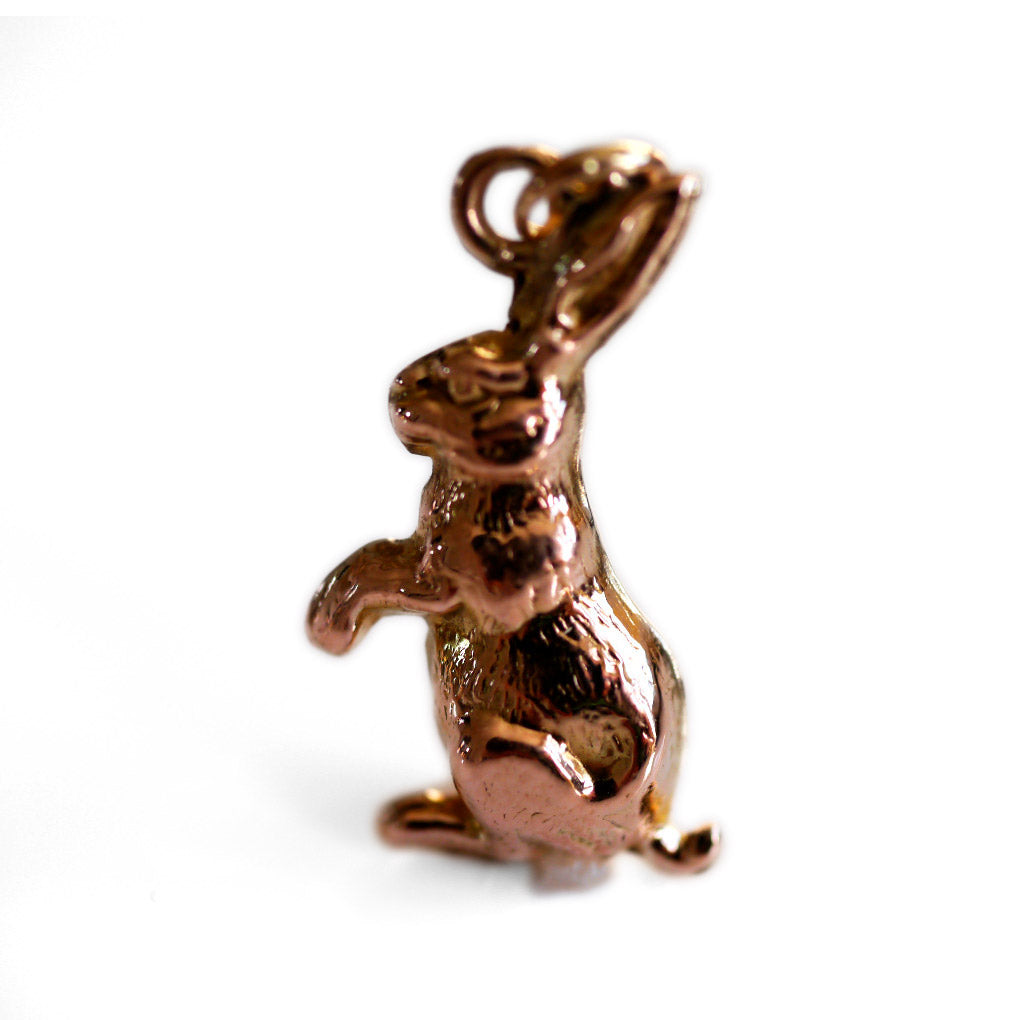 Vintage Gold Hare Charm