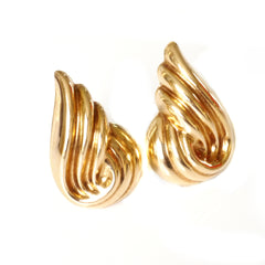 Gold Glorious Gold: Scroll Earrings